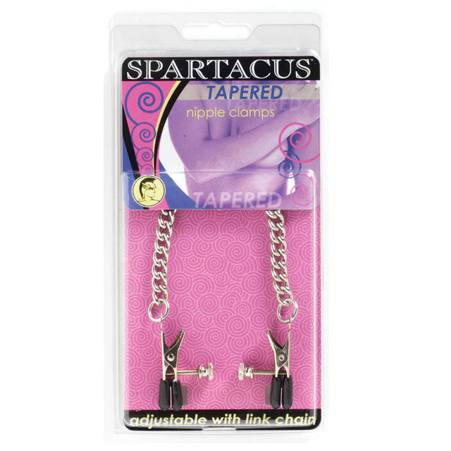 Spartacus Adjustable Nipple Clamps With Curbed Chain