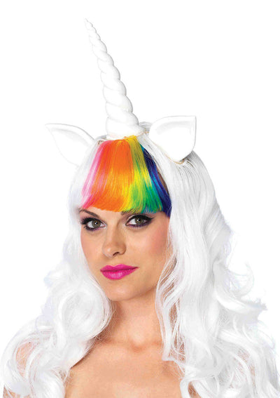 2-piece Unicorn Kit,unicorn Wig W/adjustable Elastic Strap,rainbow Tail