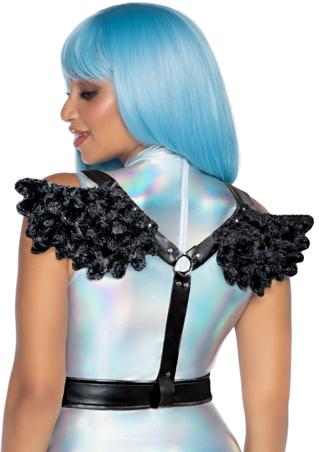 Furry Angel Wing Body Harness