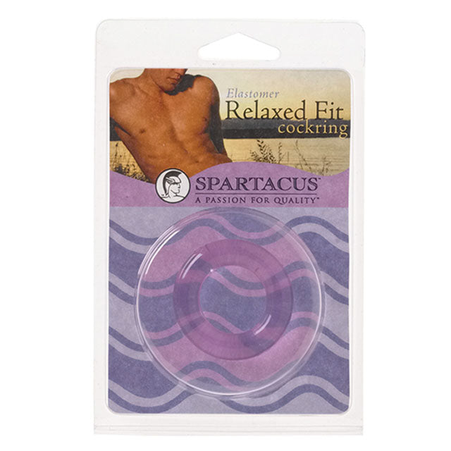 Relaxed Fit Elastomer Cock Ring (Purple)