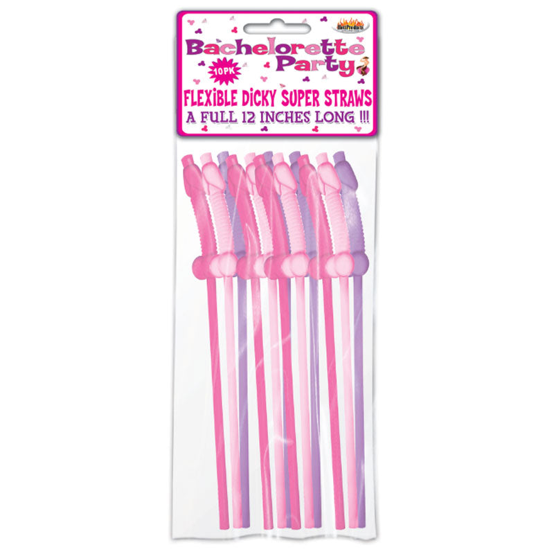 Bachelorette Party Pecker Straw 10pk