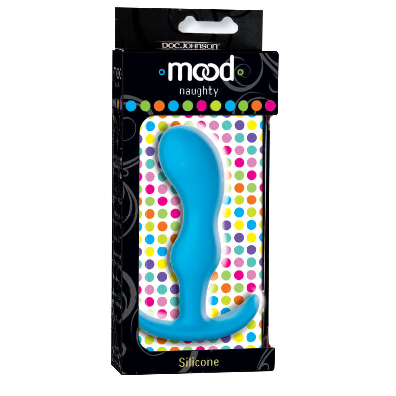 Mood - Naughty 2 - Medium Blue Silicone Butt Plug