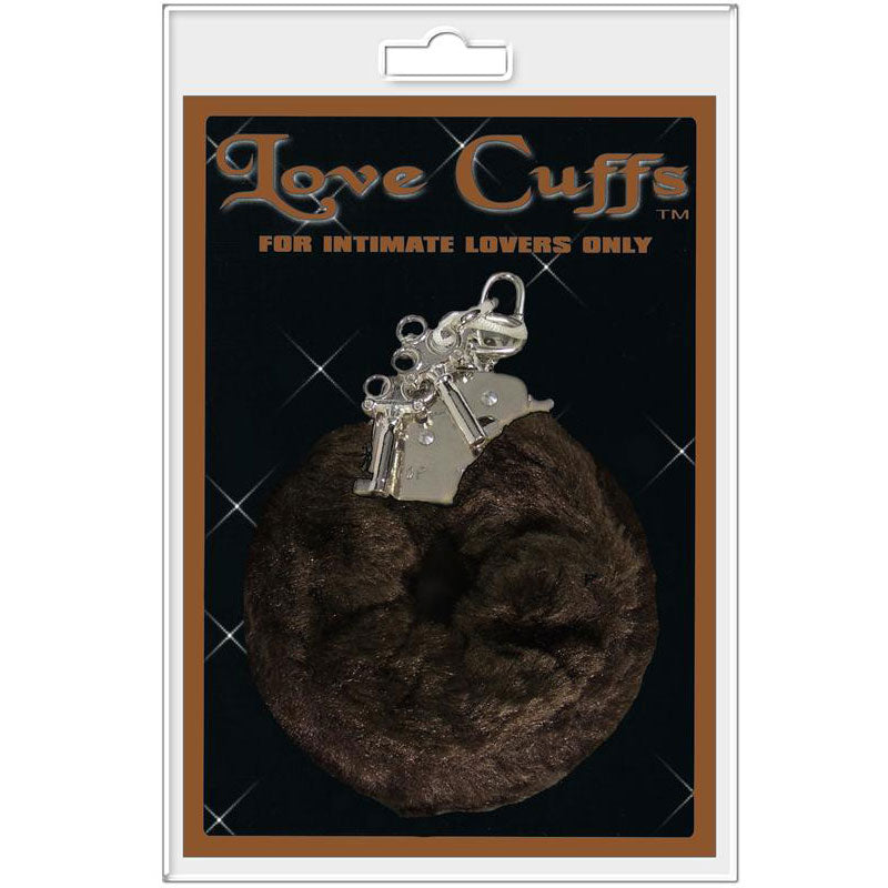 Plush Love Cuffs Brown