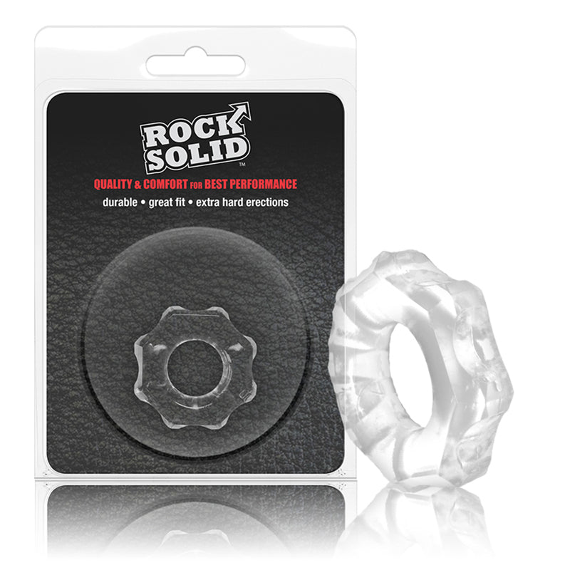 Rock Solid Gear Clear C Ring in a Clamshell