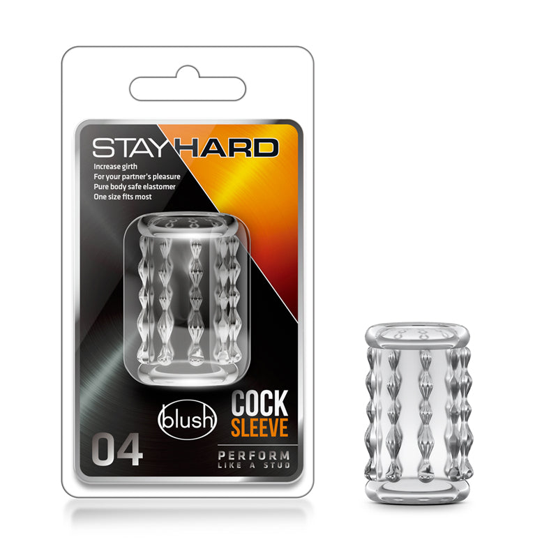 Blush Stay Hard Cock Sleeve 04 Penis Enhancer Clear