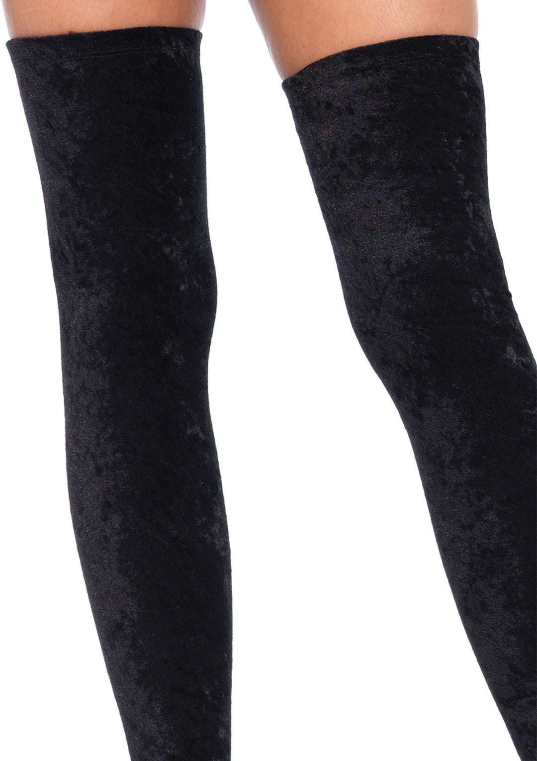 Crushed Velvet Thigh High