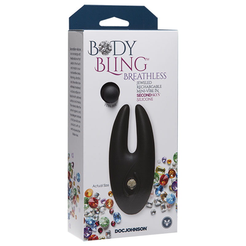 Body Bling Clit Cuddler Mini-Vibe in Second Skin Silicone Silver