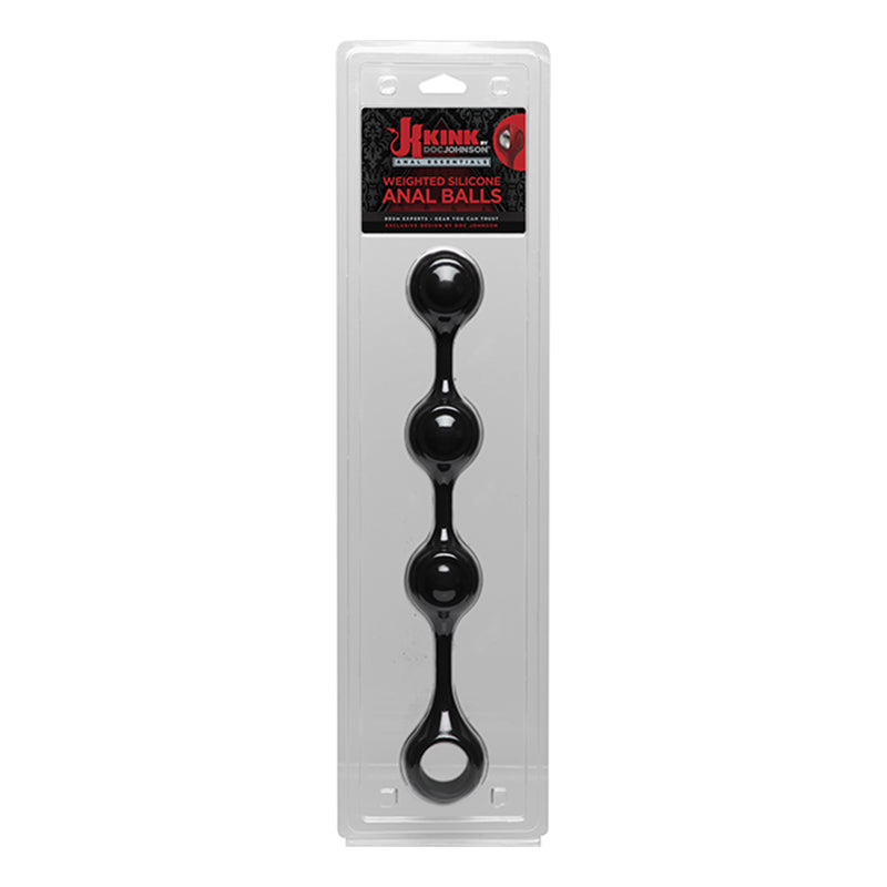 Kink By Doc Johnson Anal Essentials Weighted Silicone Anal Balls