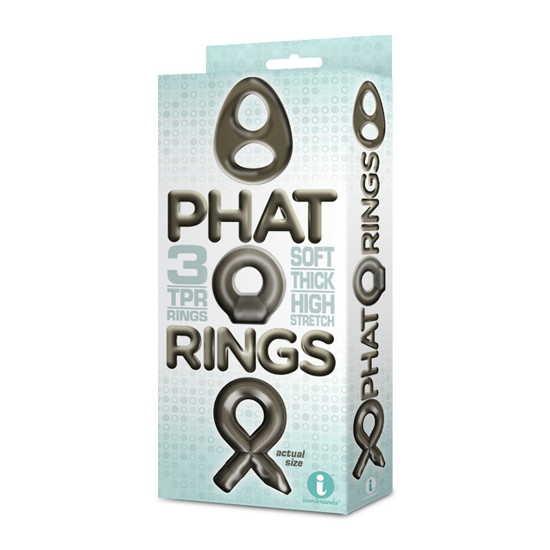 The 9's Phat Rings Smoke 2 Chunky Cock Rings