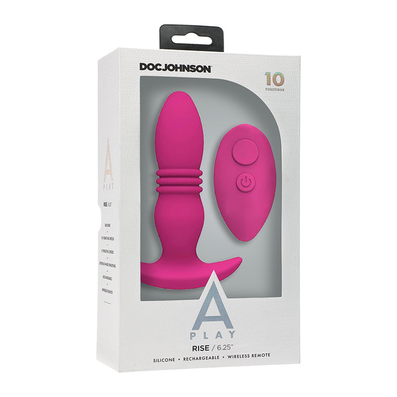 A-Play RISE Rechargeable Silicone Anal Plug with Remote