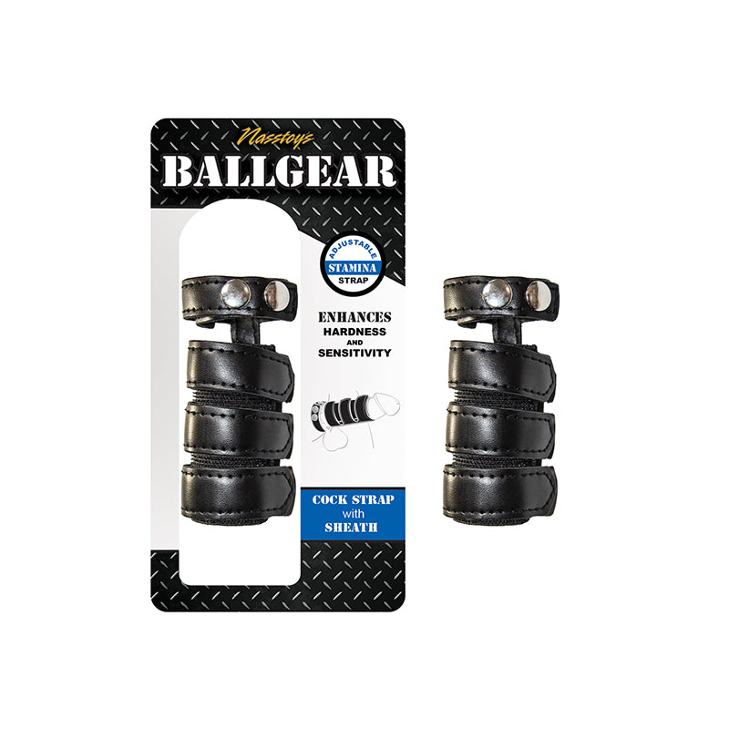 Ballgear Cock Strap With Sheath Black