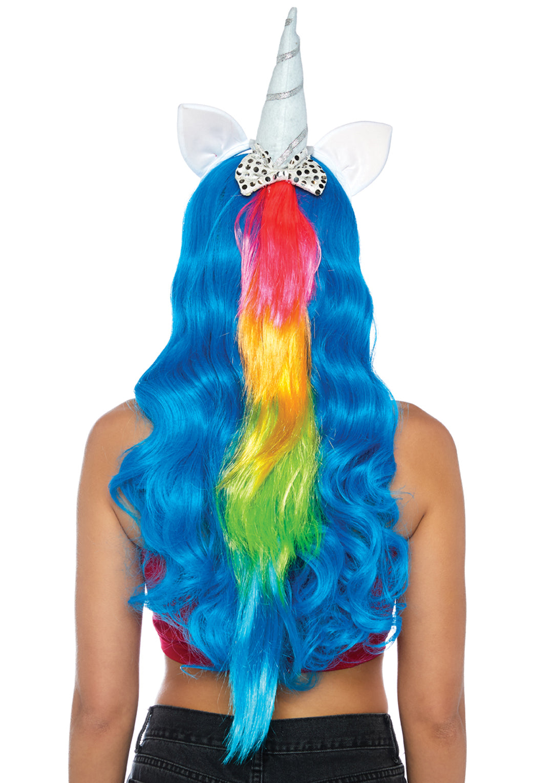 Magical Unicorn Headband With Rainbow Wig Mane