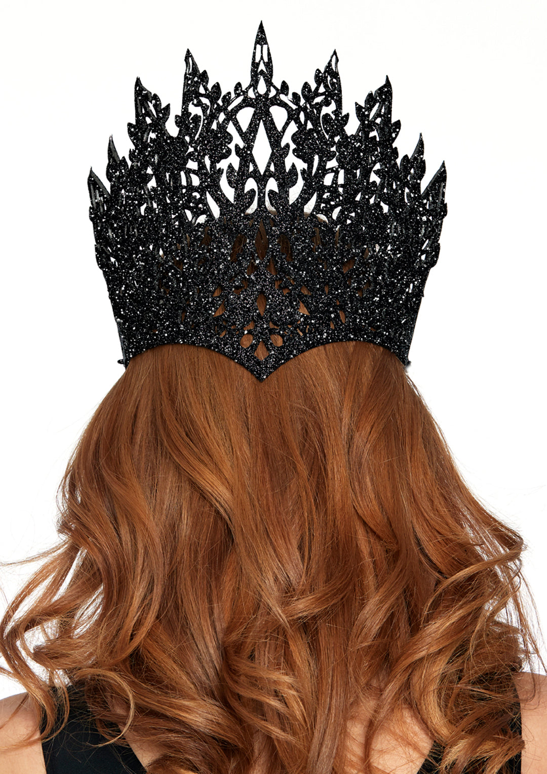 Glitter Die Cut Crown With Jewel Accent