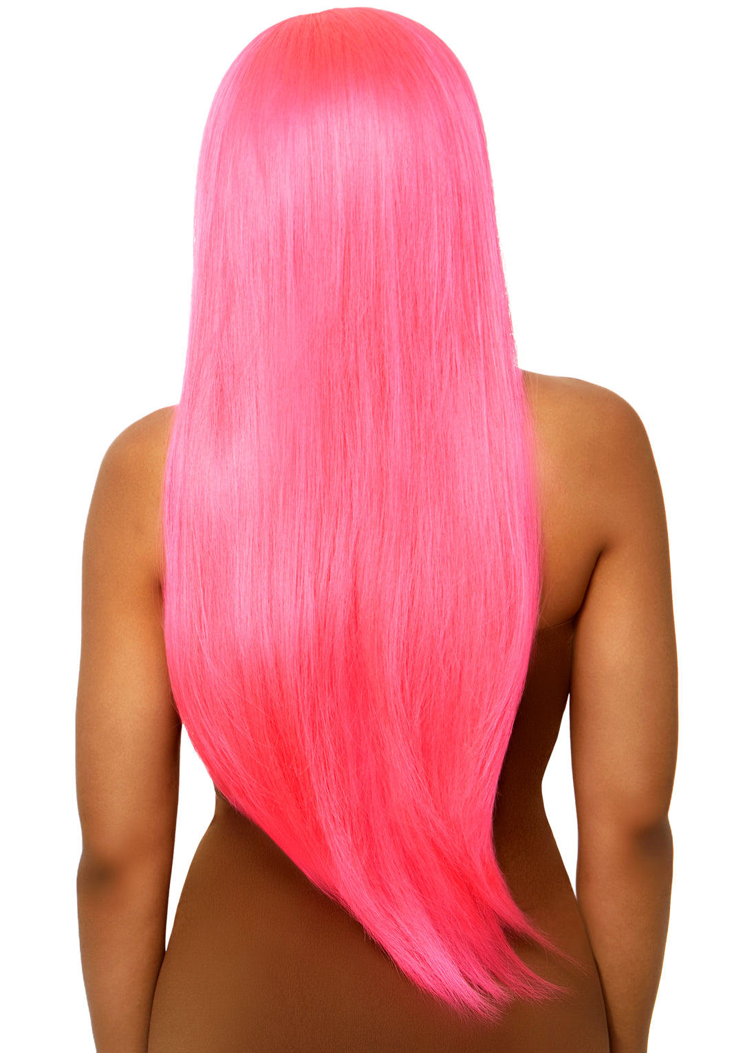 33" Long Straight Center Part Wig