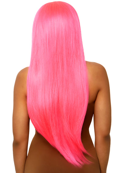 33" Long Straight Center Part Wig