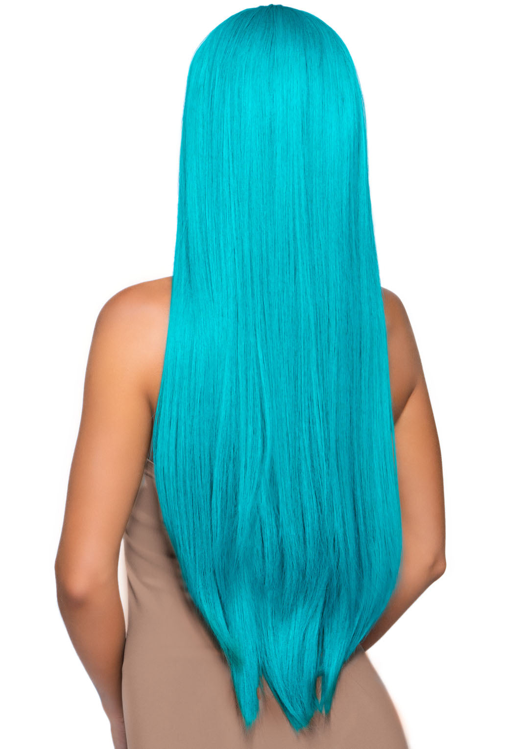 33" Long Straight Center Part Wig