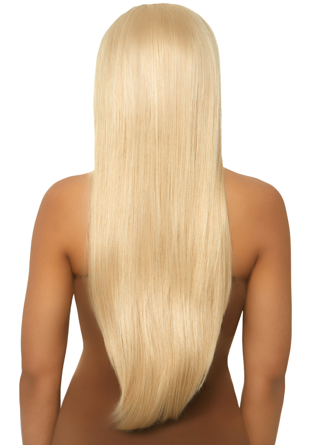 33" Long Straight Center Part Wig