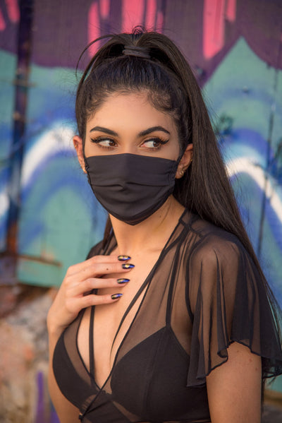 Heavy Performance Stretch Pleated Mask