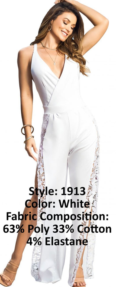 Jumpsuit Color White