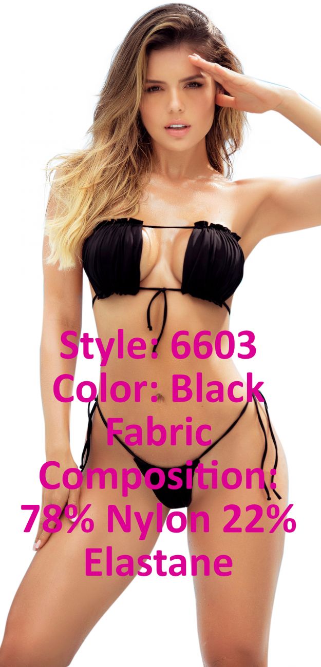 Two Piece Swimsuit Color Black