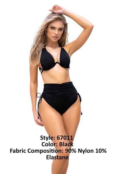 Underwired Two Piece Swimsuit Color Black