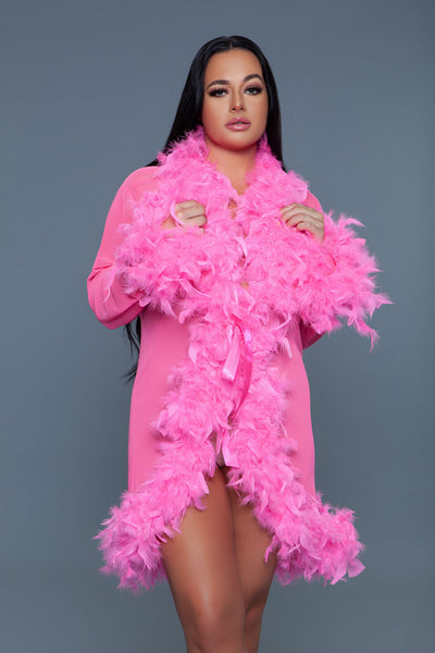 Lux Robe Neon Pink