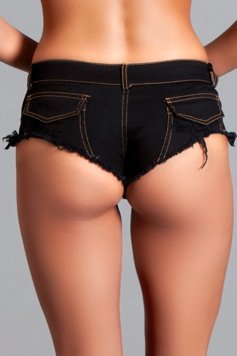 Baby Got Back Booty Shorts - Black