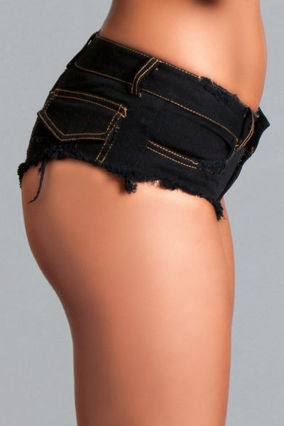 Baby Got Back Booty Shorts - Black